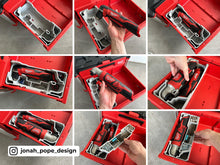 Load image into Gallery viewer, Slimline Packout Drawer Insert for M12 Right Angle Drill and Impact Driver - Jonah Pope Design (JPD-RADI)