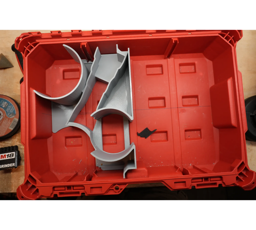 Packout Small Tool Box Half Insert For Milwaukee M18 FUEL 4 1/2" Grinder 2880 (MAG2880 TB)