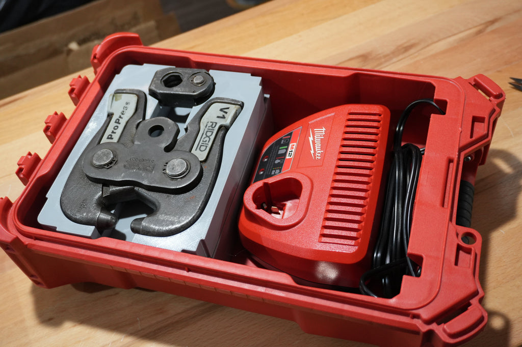 Packout Organizer Insert for Ridgid V1 Pivoting Press Ring Kit (RV1 DT)