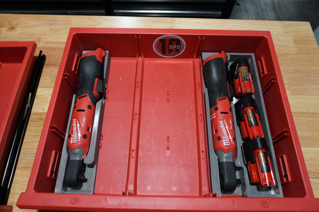 Packout Drawer Inserts for NEW M12 Ratchets (MRg2 D)