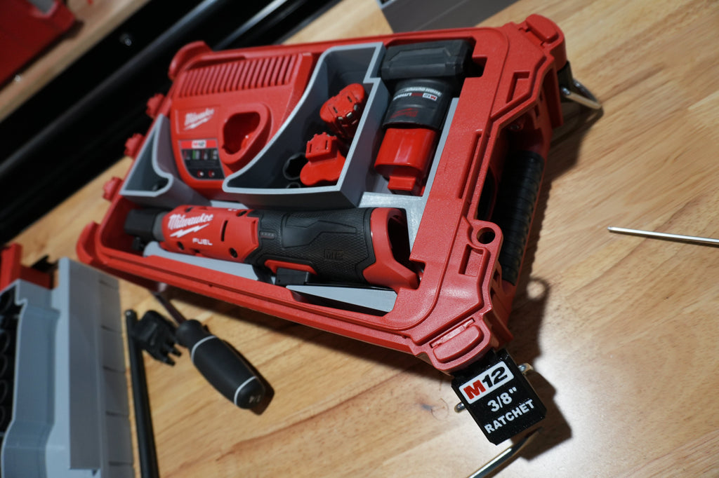 Packout Organizer Insert for NEW M12 Ratchets and Charger (MRg2 O)