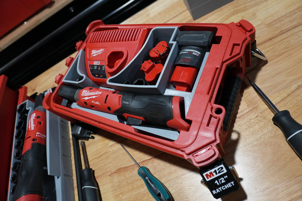 Packout Organizer Insert for NEW M12 Ratchets and Charger (MRg2 O)