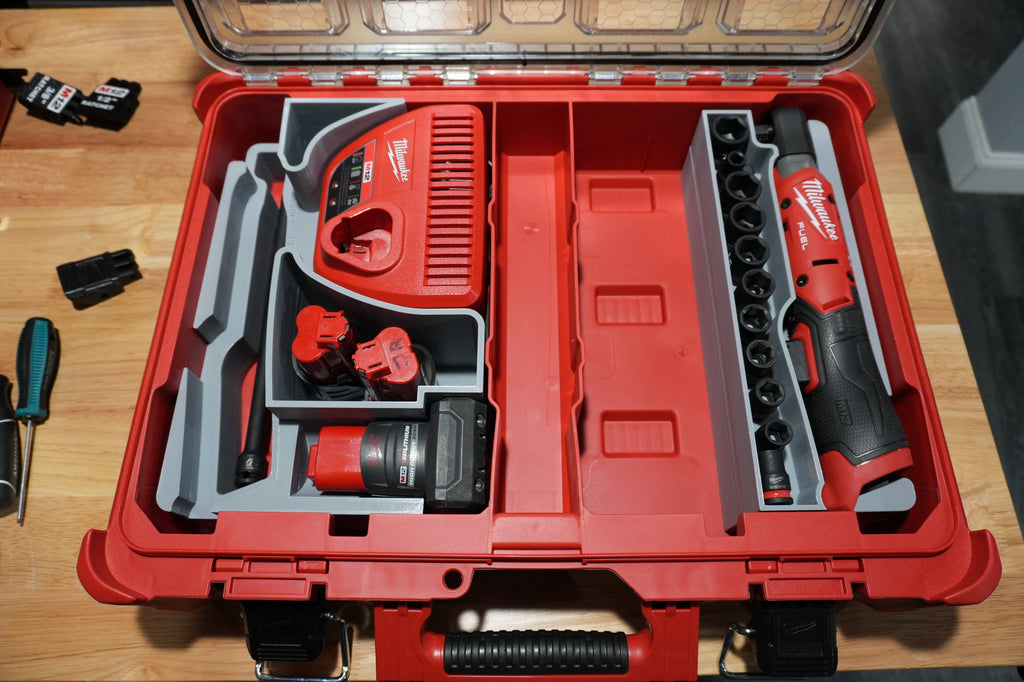 Packout Organizer SideCar Inserts for NEW M12 Ratchets (ScMRg2)