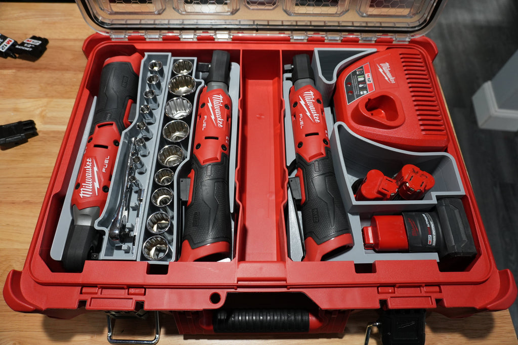 Packout Organizer SideCar Inserts for NEW M12 Ratchets (ScMRg2)