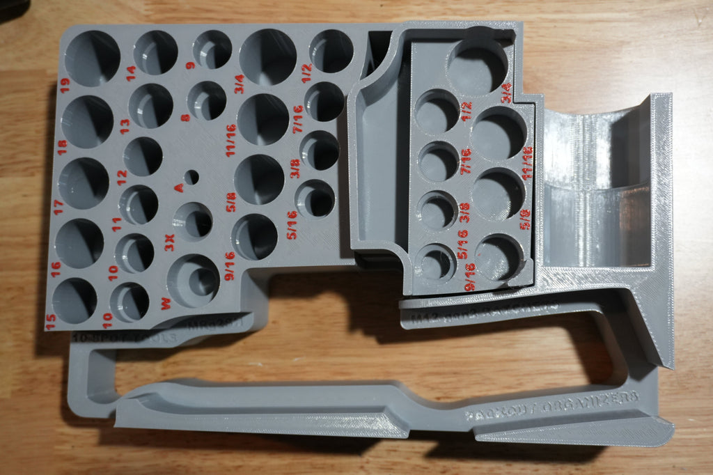 Packout Organizer Insert for NEW M12 Ratchets and Impact Socket Set (MRg2SH)