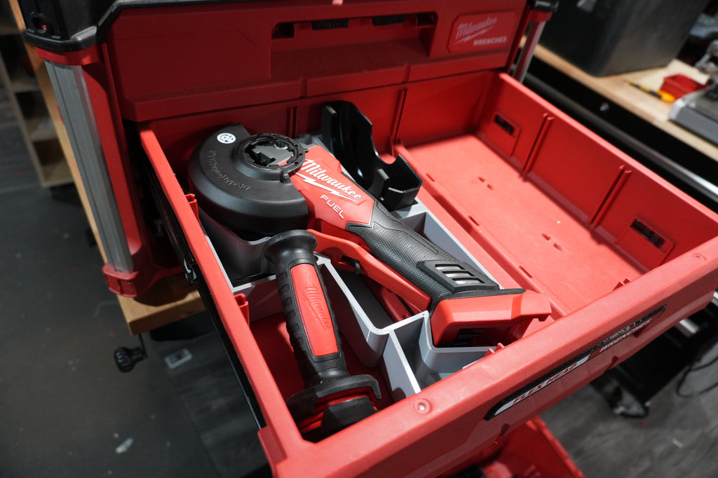 Packout 3-Drawer Insert For Milwaukee M18 FUEL 4 1/2" Grinder 2880 (MAG2880 D3)