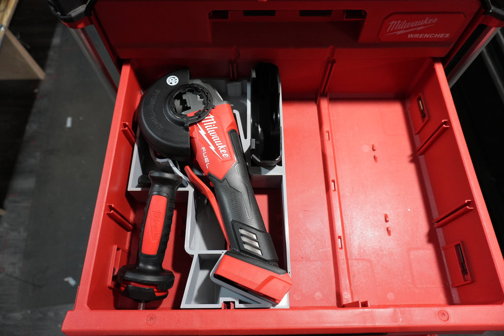 Packout 3-Drawer Insert For Milwaukee M18 FUEL 4 1/2" Grinder 2880 (MAG2880 D3)