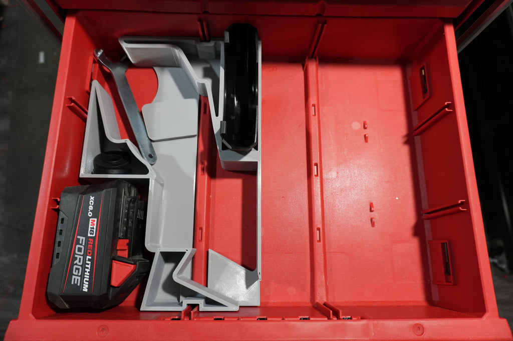 Packout 3-Drawer Insert For Milwaukee M18 FUEL 4 1/2" Grinder 2880 (MAG2880 D3)