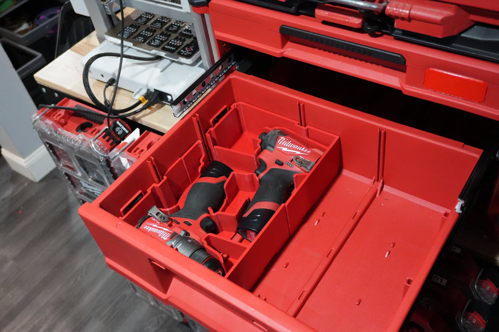 Packout Drawer Insert for M12 2nd Gen Fuel Drill and Impact Driver (MDD-DID)