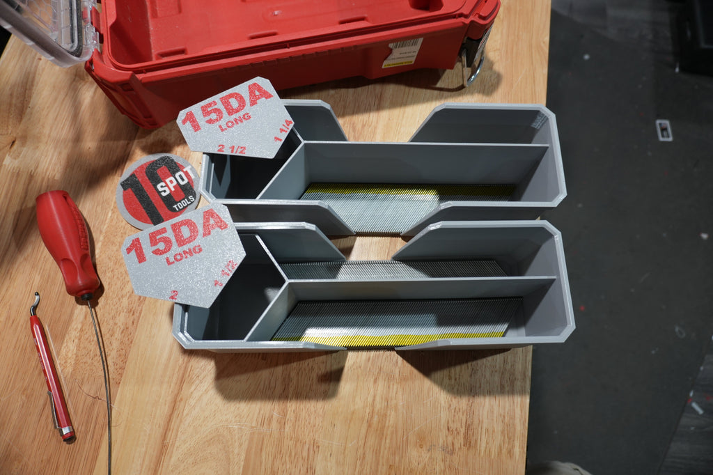 Packout Organizer 15ga. DA Long Stick Nail Caddies (NC15L)