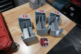 Packout Organizer 18ga. Brad Nail Caddies (NC18)