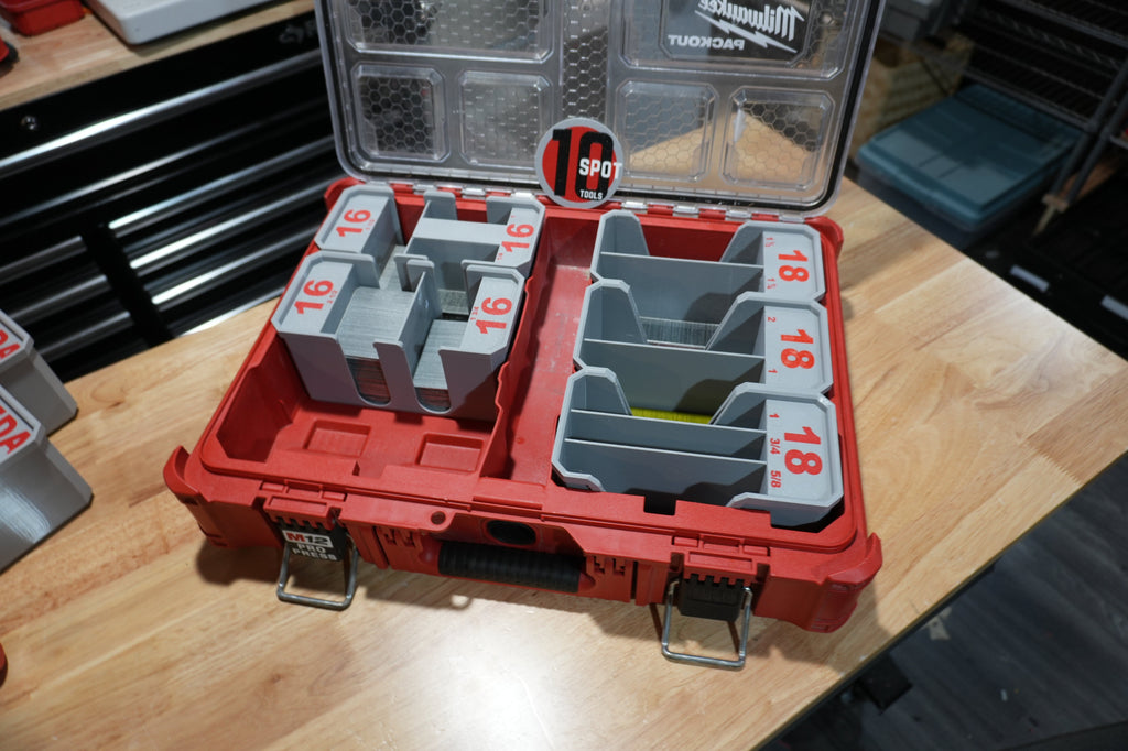 Packout Organizer 16ga. Straight Finish Nail Caddies (NC16)