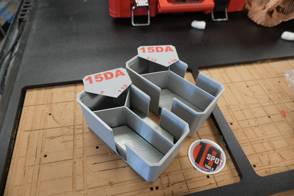 Packout 15ga. DA short stick Finish Nail Caddies (NC15)