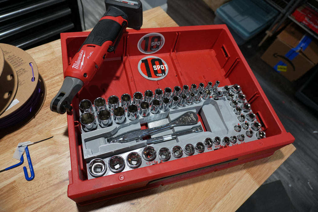 Packout Drawer Insert for M12 3/8" Ratchet and 56-Piece Socket Set (RASH) - Sidewinder Style