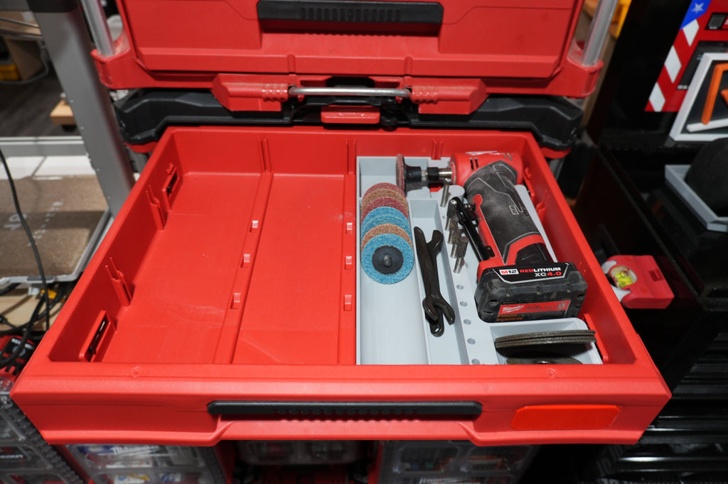 Packout 4-Drawer Insert for M12 Right Angle Die Grinder Gen 1 (M90DG D4)