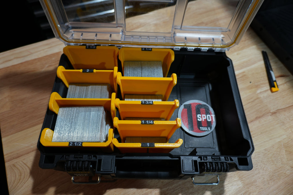 Tough System 2.0 Organizer 16ga. Straight Finish Nail Caddies (TSNC16)
