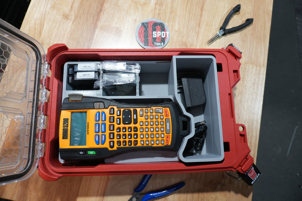 Packout Organizer Insert for Dymo Rhino 5200 Labeler (DR5200)