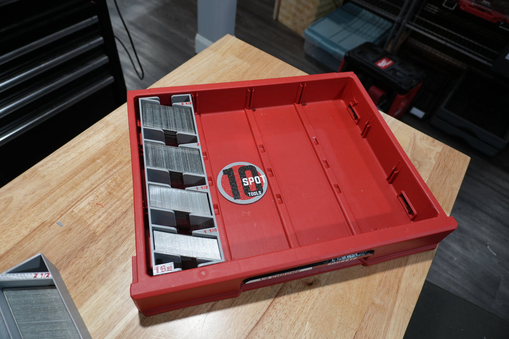 Packout Shallow Drawer 16ga. Angle Finish Nail Caddies (PD4NC16a)
