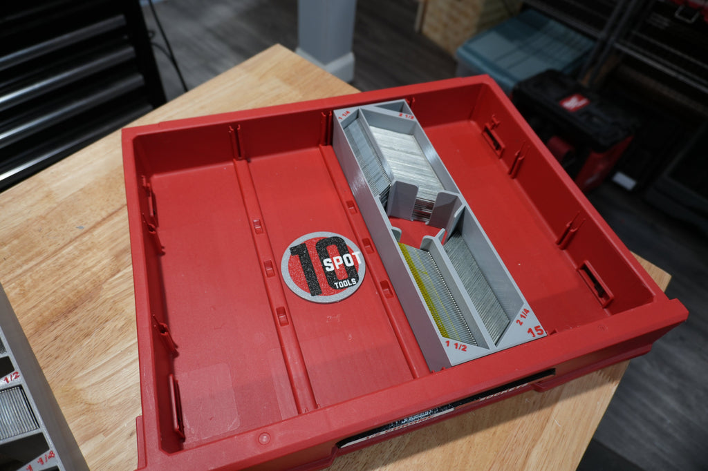 Packout Shallow Drawer 15ga. DA Nail Caddy (PD4NC15)