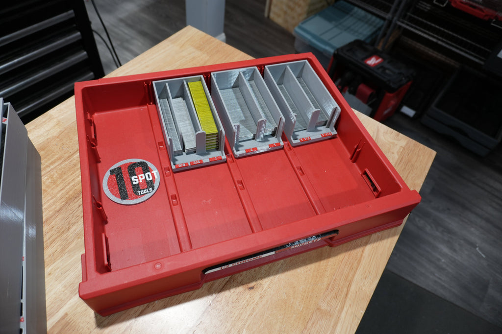 Packout Shallow Drawer 18ga. Brad Nail Caddies (PD4NC18)