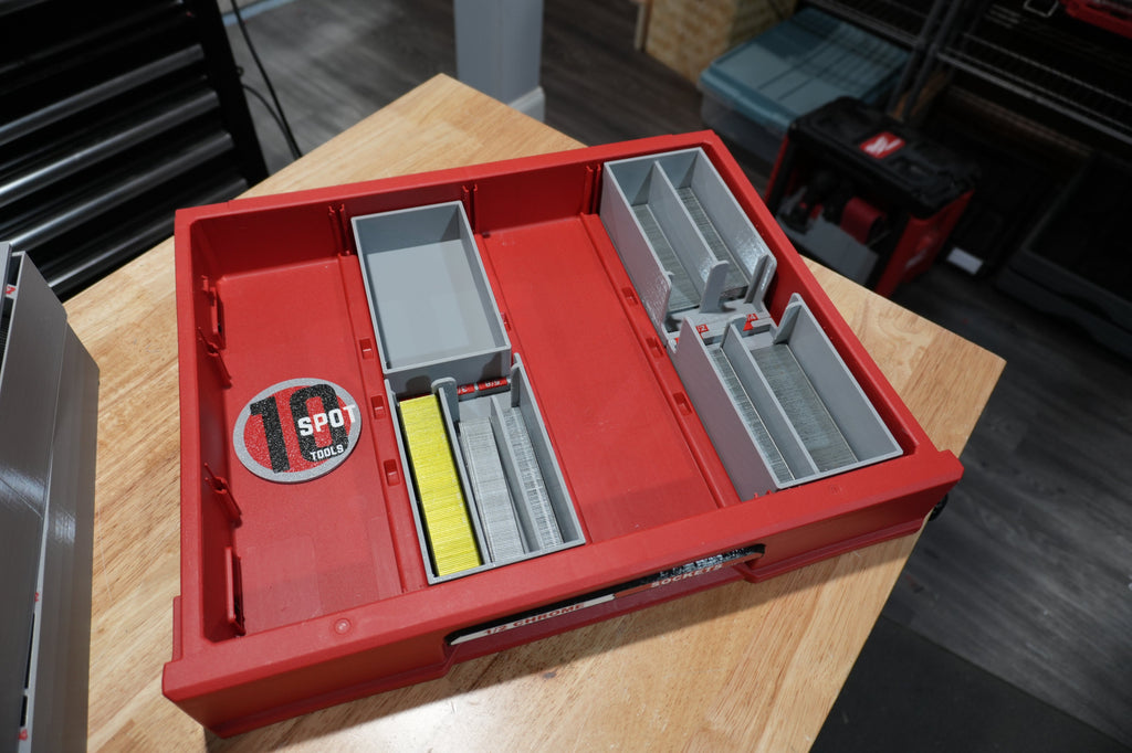 Packout Shallow Drawer 18ga. Brad Nail Caddies (PD4NC18)