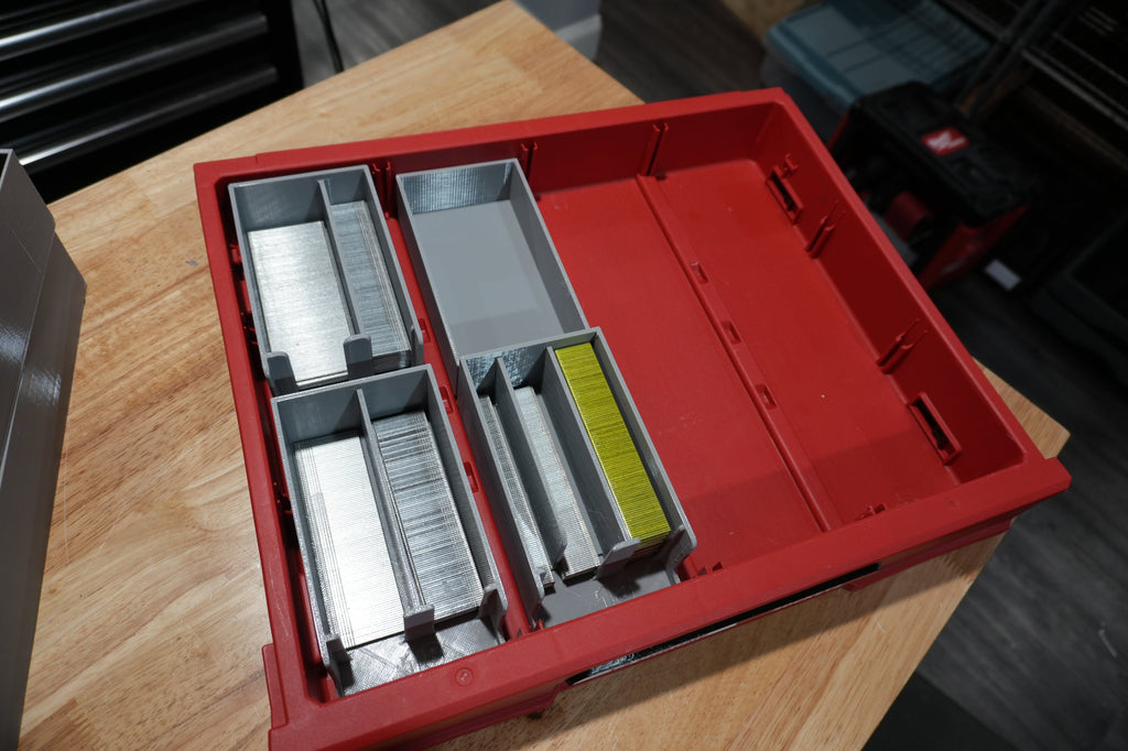 Packout Shallow Drawer 18ga. Brad Nail Caddies (PD4NC18)