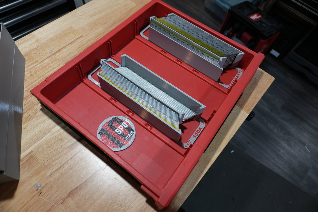 Packout Shallow Drawer 15ga. DA Long Stick Nail Caddies (PD4NC15L)