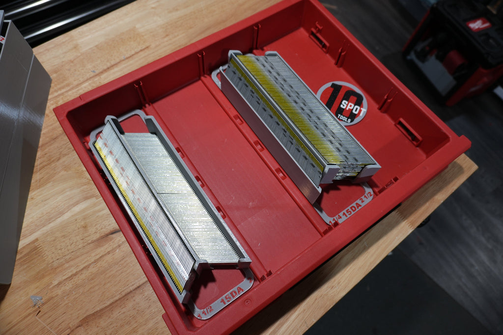 Packout Shallow Drawer 15ga. DA Long Stick Nail Caddies (PD4NC15L)