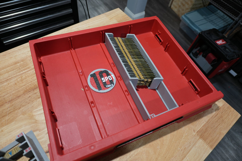 Packout Shallow Drawer 21 degree Framing Nail Caddies (PD4NCF21)