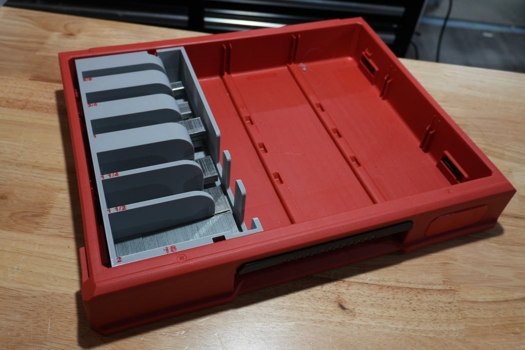 Packout Shallow Drawer 18ga. Brad Nail Single Caddy (PD4NC18)