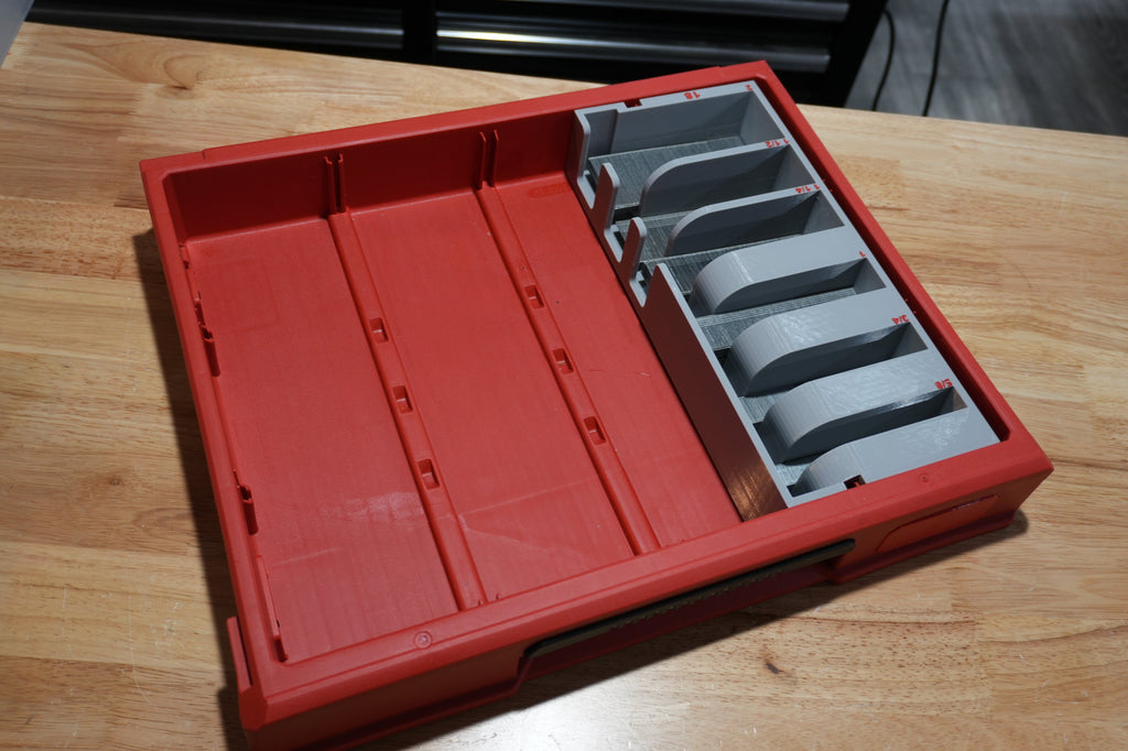 Packout Shallow Drawer 18ga. Brad Nail Single Caddy (PD4NC18)