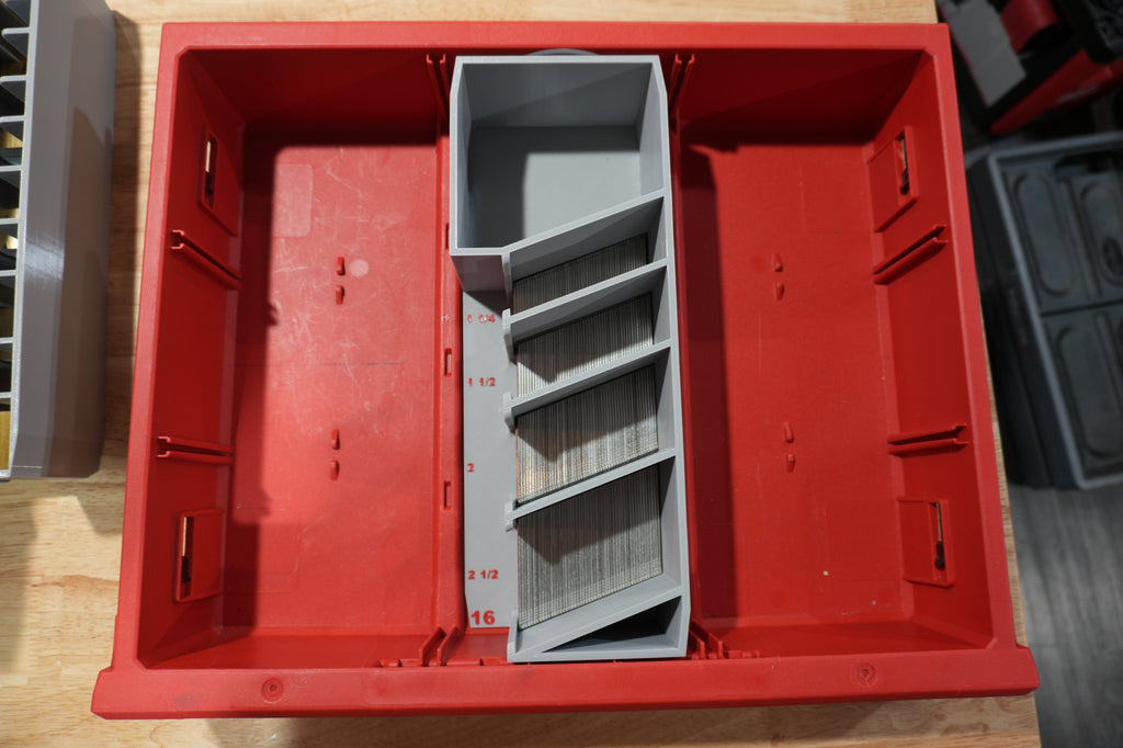 Packout Medium Drawer 16ga. Angle Finish Nail Caddies (PD3NC16a)