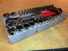 Load image into Gallery viewer, Packout Drawer Insert for M12 FUEL Extended Reach 3/8" Ratchet and 56-Piece Socket Set (ERASH) - Sidewinder Style