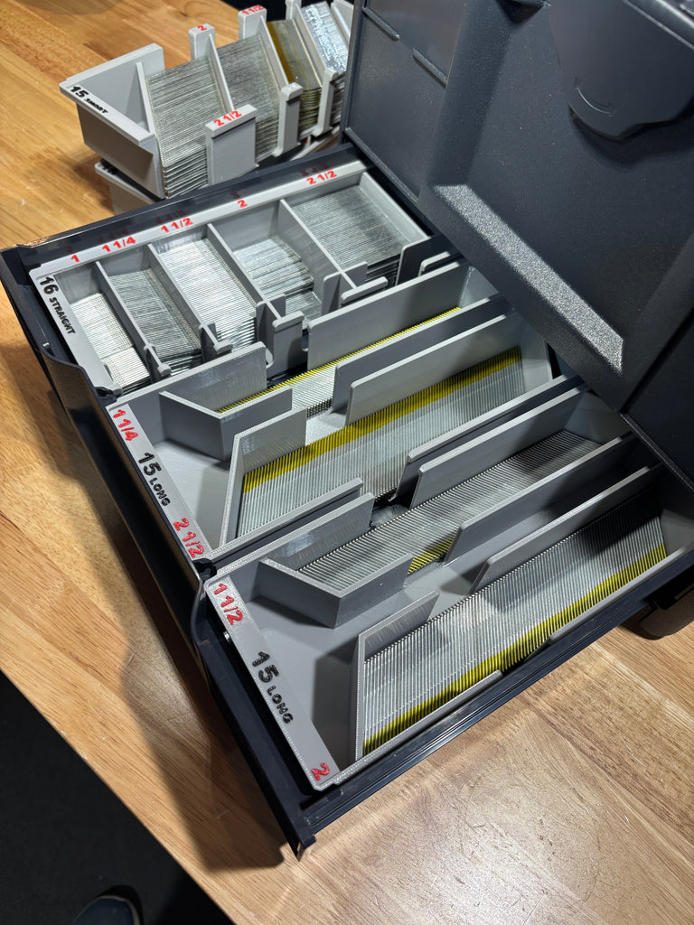 15 ga Long Stick DA Finish Nail Caddies for Systainer Drawers (SYS-NC15L)