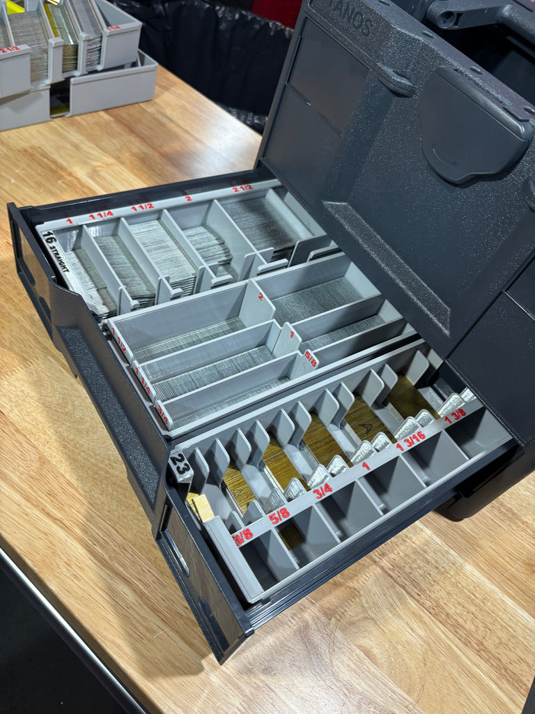 16 ga Angled Finish Nail Caddy for Systainer Drawers (SYS-NC16a)