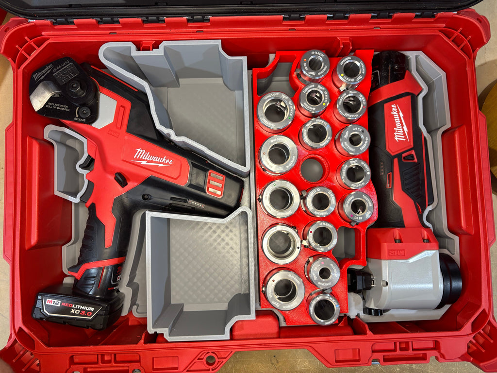 Packout Small Tool Box Half Insert For Milwaukee M12 Cable Cutter (MCC TB)