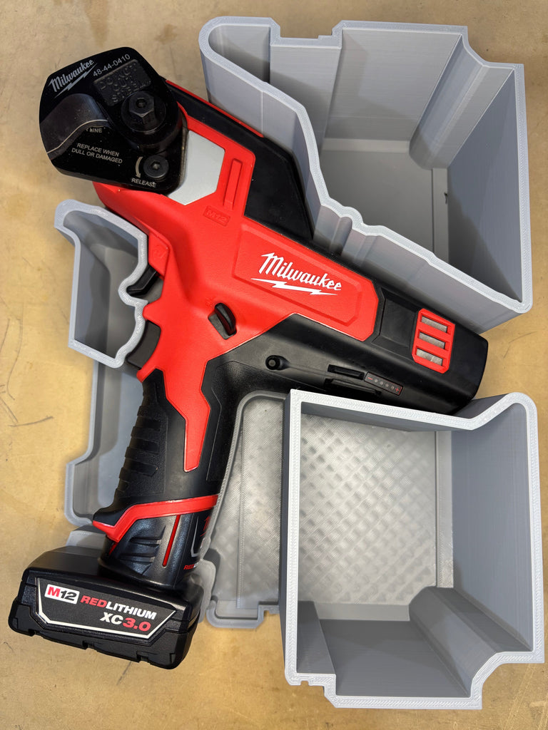 Packout Small Tool Box Half Insert For Milwaukee M12 Cable Cutter (MCC TB)