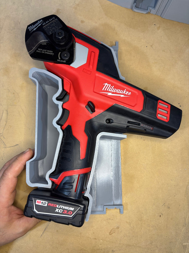 Packout Small Tool Box Half Insert For Milwaukee M12 Cable Cutter (MCC TB)