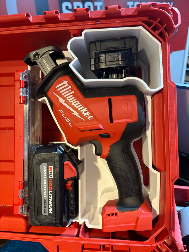 Packout Small Tool Box Half Insert For Milwaukee M18 FUEL Hackzall (MHZ18 TB)
