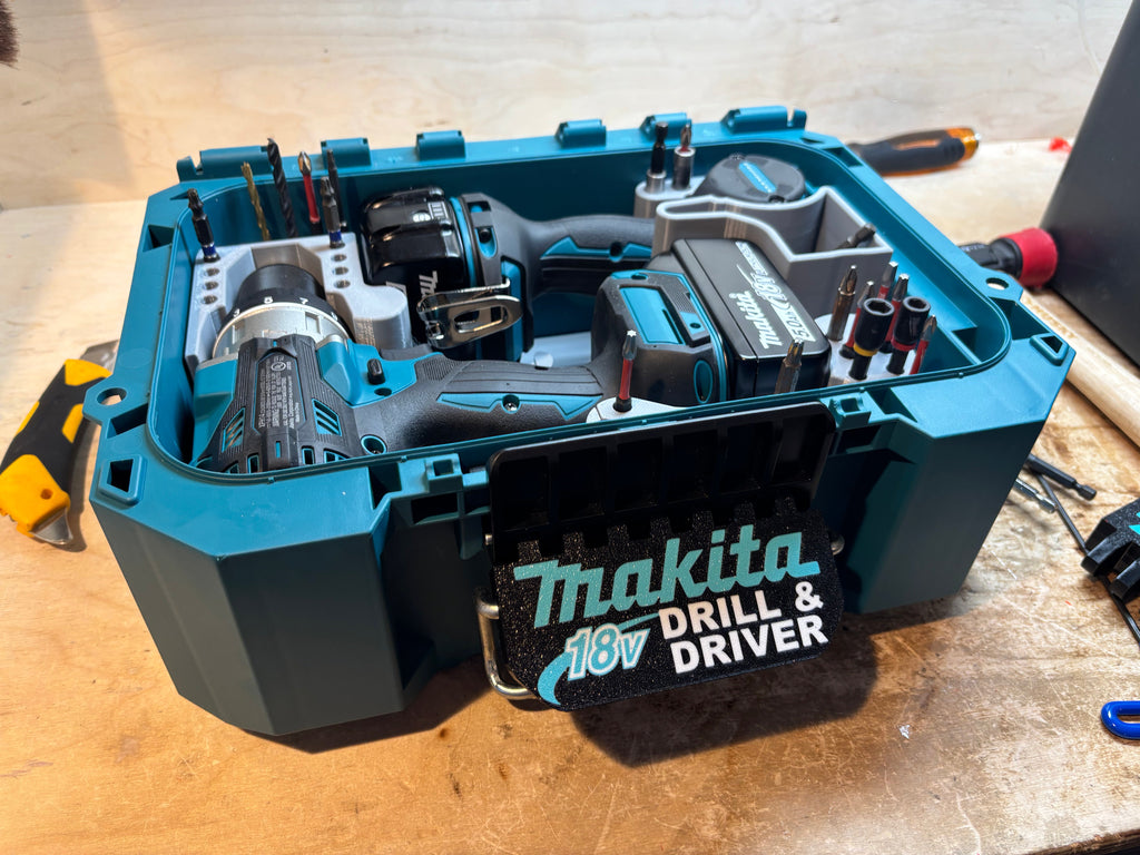 MAKTRAK Organizer insert for Makita 18v Drill & Impact Driver (Mk18DID MT)