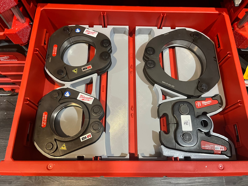 Packout Multi-Depth 3-Drawer Inserts for M18 Pro Press with Jaws up to 4" (MPP18 DD3)