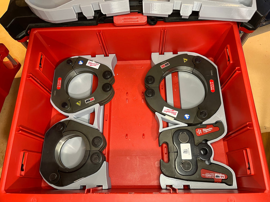 Packout Multi-Depth 3-Drawer Inserts for M18 Pro Press with Jaws up to 4" (MPP18 DD3)