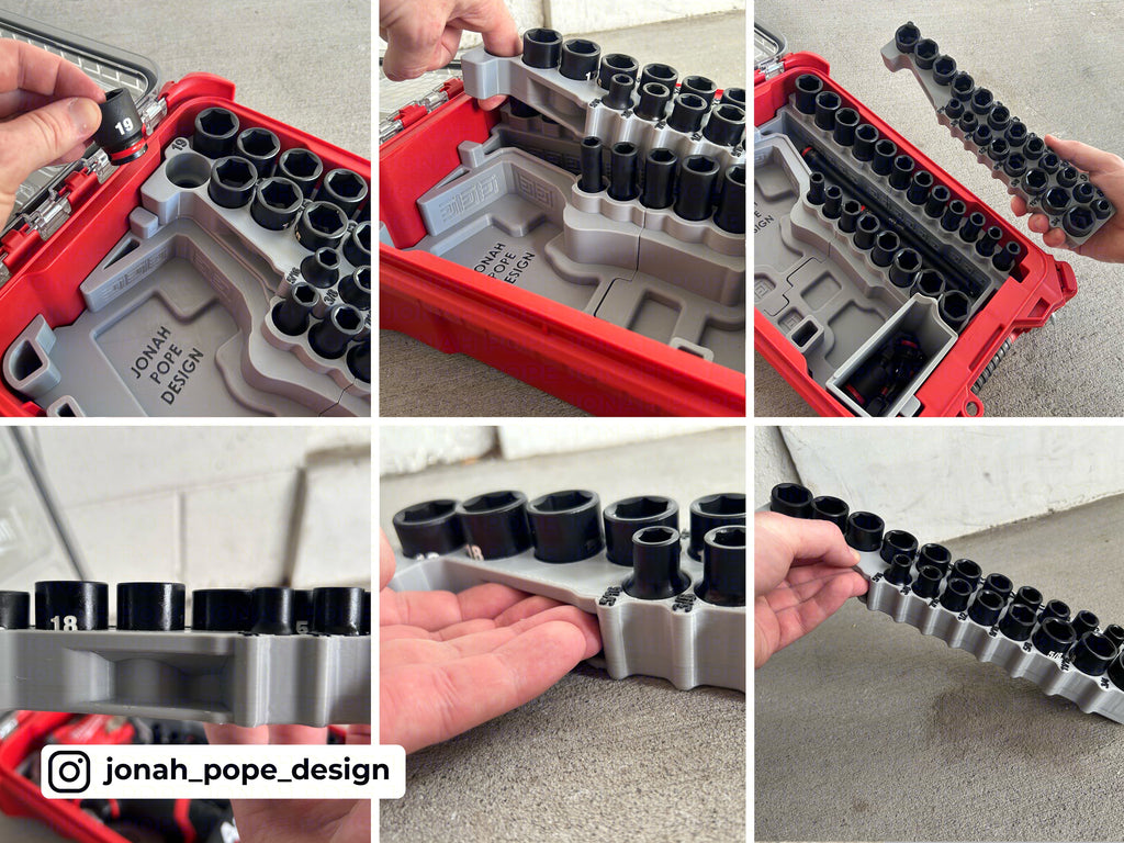 Packout Insert for Gen 2 3/8" M12 Stubby Impact - Jonah Pope Design (JP-SWASH2)