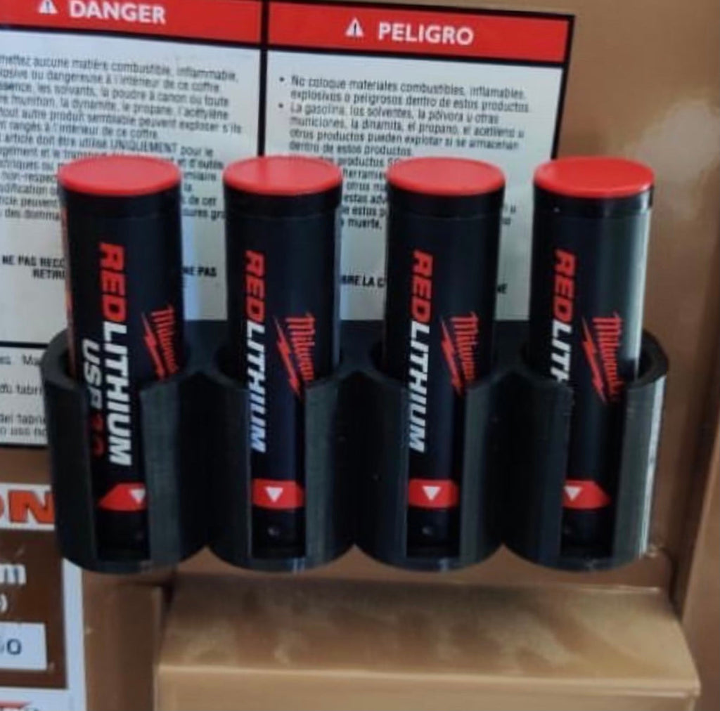 Red Lithium USB Storage ( 4 Slot )