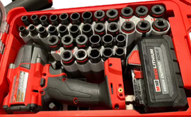 Packout Insert For M18 Mid Torque 3/8” Impact Wrench w/ 43-Piece Impact Socket Set (WASH)