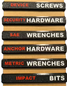 Low Profile Packout Organizer Labels - Gray Background (LP5g)