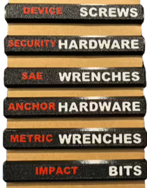 Low Profile Packout Organizer Labels - Gray Background (LP5g)