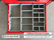 Load image into Gallery viewer, Slimline Packout Drawers Organizer Tubs Inserts (Gray/White) - Jonah Pope Design (JPD-OT)
