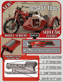 Packout SideCar Insert for M12 Right Angle Drill (ScMRAD)
