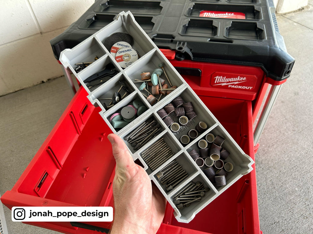 Slimline Packout Drawer Insert for Dremel 8220 - Jonah Pope Design (JPD-D)